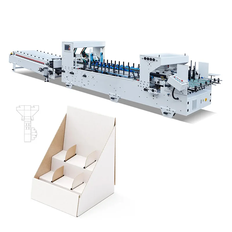 YG Fully Automatic Corrugated Box Pasting Packing Machine Side Rigid Corner Cardboard Paper Carton Packaging Production Line