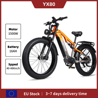 RANDRIDE YX80 1500W Peak E-MTB 48V20A 80KM Range M315-7 Speed & Hydraulic Brakes CST 26x4.0 Tires Lockable Suspension Fork