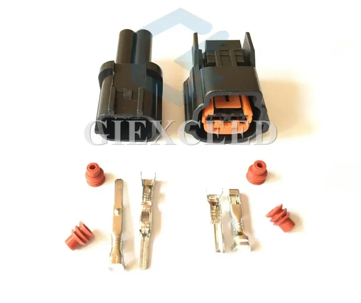 2 Sets 2 Pin AC Assembly 6098-0137 Male Female Auto Electrical Plug Automotive Connector For Hyundai Nissan