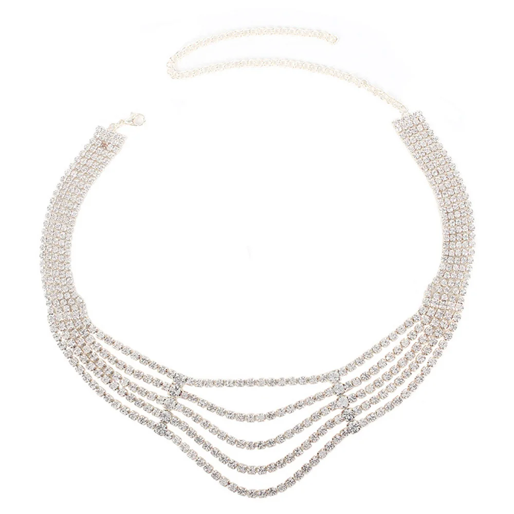 Bikini's met bedels voor Rave, sexy kettingrok en strass diamanten bh, 2025 nieuwe accessoires, sexy, exotische accessoires