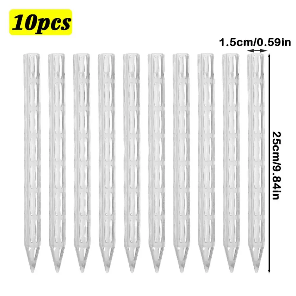 10Pcs Universal Plant Root Ventilation Pipe Root rot-resistant Transparent Flower Pot Ventilation Pipe Breathable Reusable