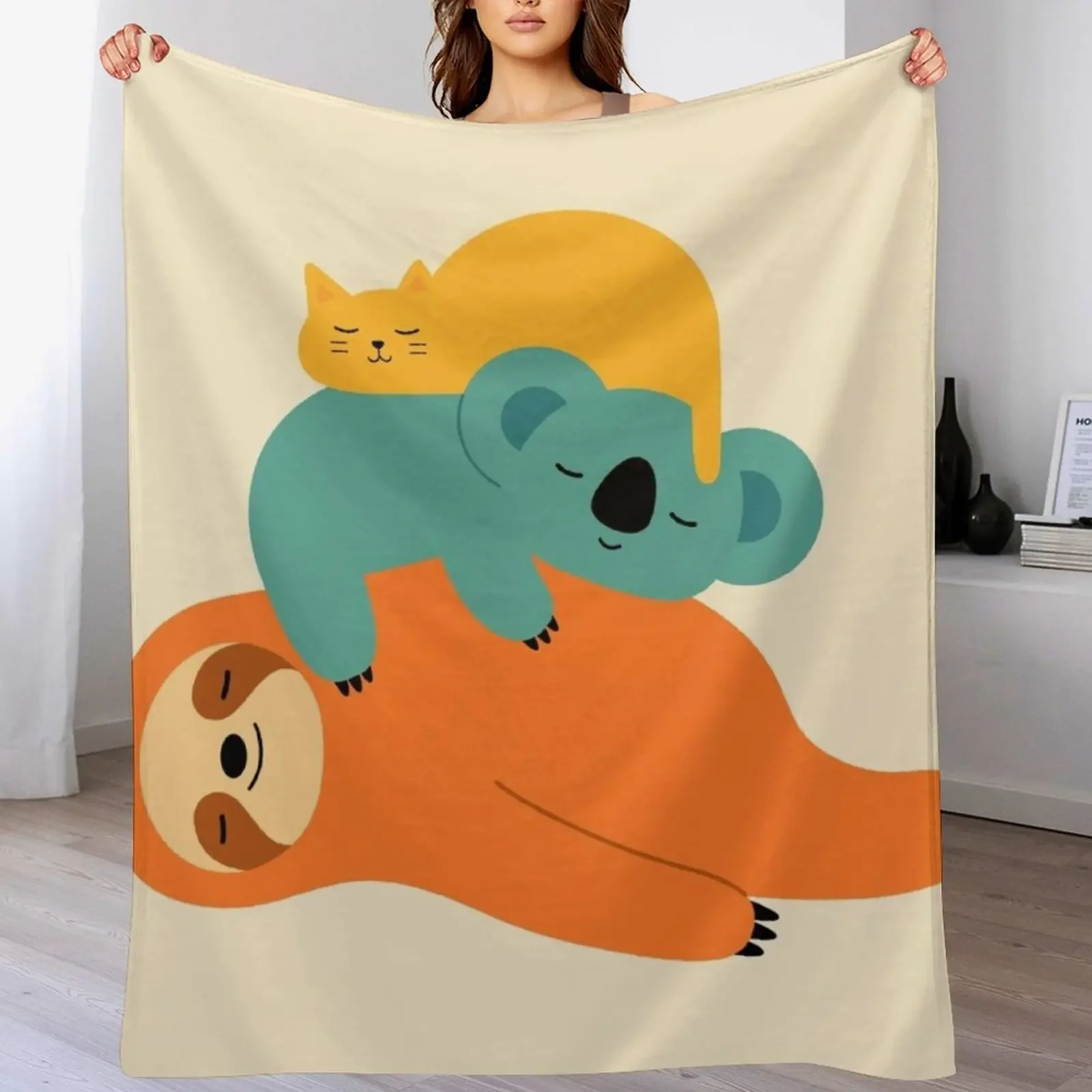 

Being Lazy Throw Blanket Multi Use Warm Blanket for Living Room Bedroom