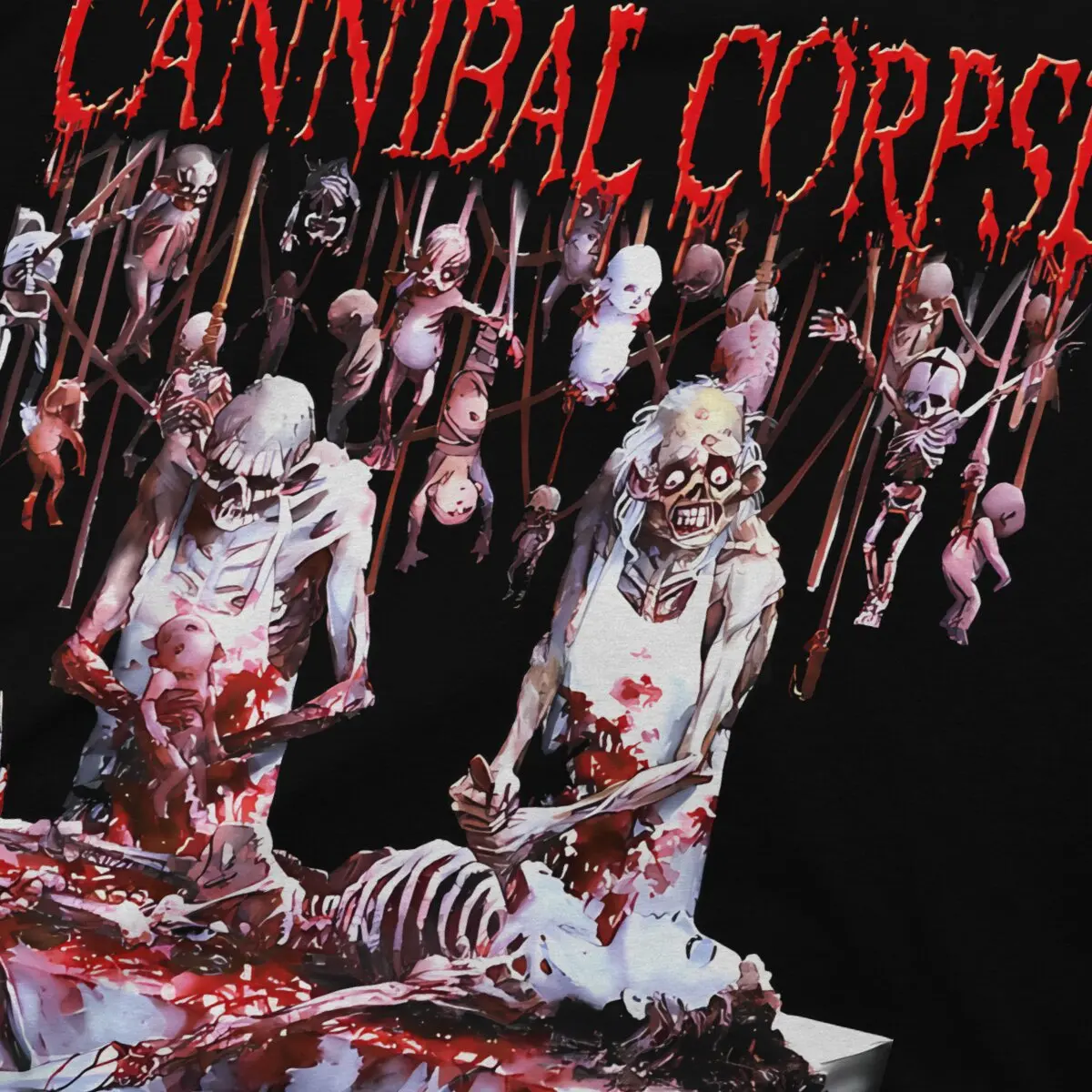 Official Merchandise - Butchered At Birth T- Cannibal Corpse Leisure Tee Shirt Round Neck Short Sleeve T Shirts Unique Clothing