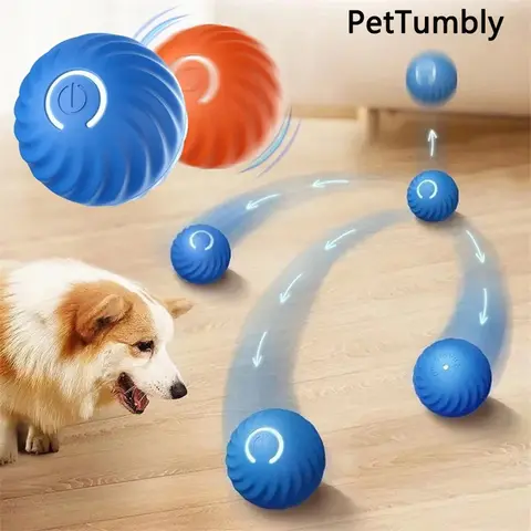 Smart Dog Toys Ball Electronic Interactive Pet Toy Moving Ball USB Automatic Moving Bouncing for Puppy Birthday Gift Cat Product