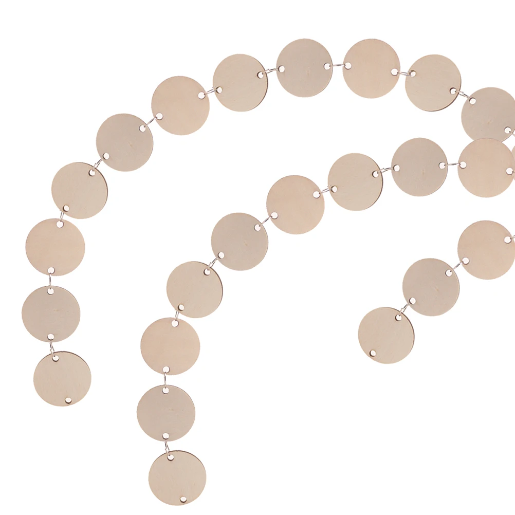 

200Pcs Calendar Wood Chips DIY Creative Home Decoration Pendant Craft for Office Teaching Supplies Unique Gift