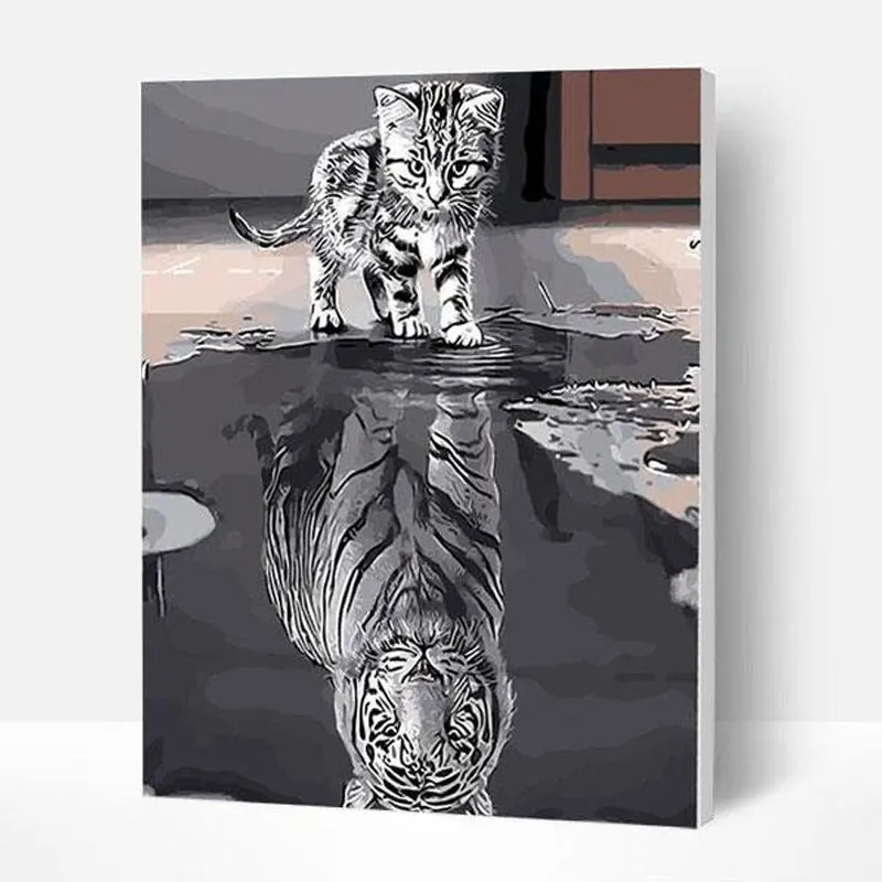 

Animal Cats Series Painting For Home Decoration Lacquer Painting Painting By Numbers Digital Oil Painting Art Wall