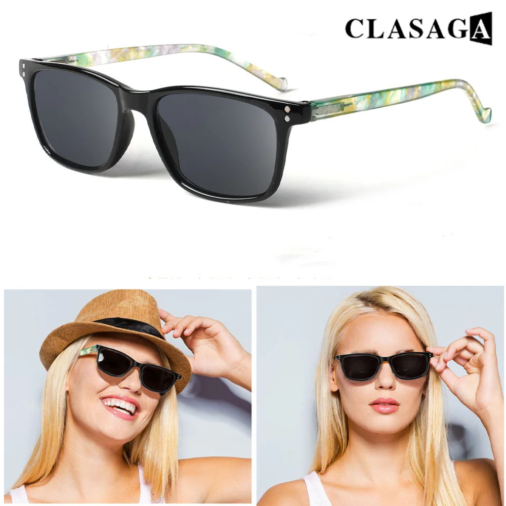 CLASAGA Outdoor Sunglasses Lightweight Portable Women's UV400 Customizable Prescription Lenses
