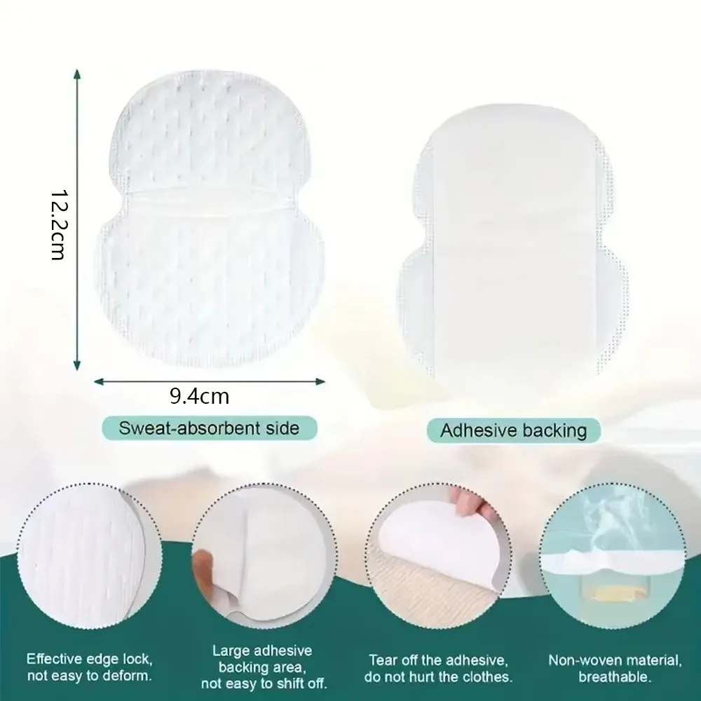 Cuscinetti per il sudore delle ascelle in tessuto non tessuto Cuscinetti per ascelle usa e getta traspiranti Patch ultrasottile anti-sudore che assorbe il sudore