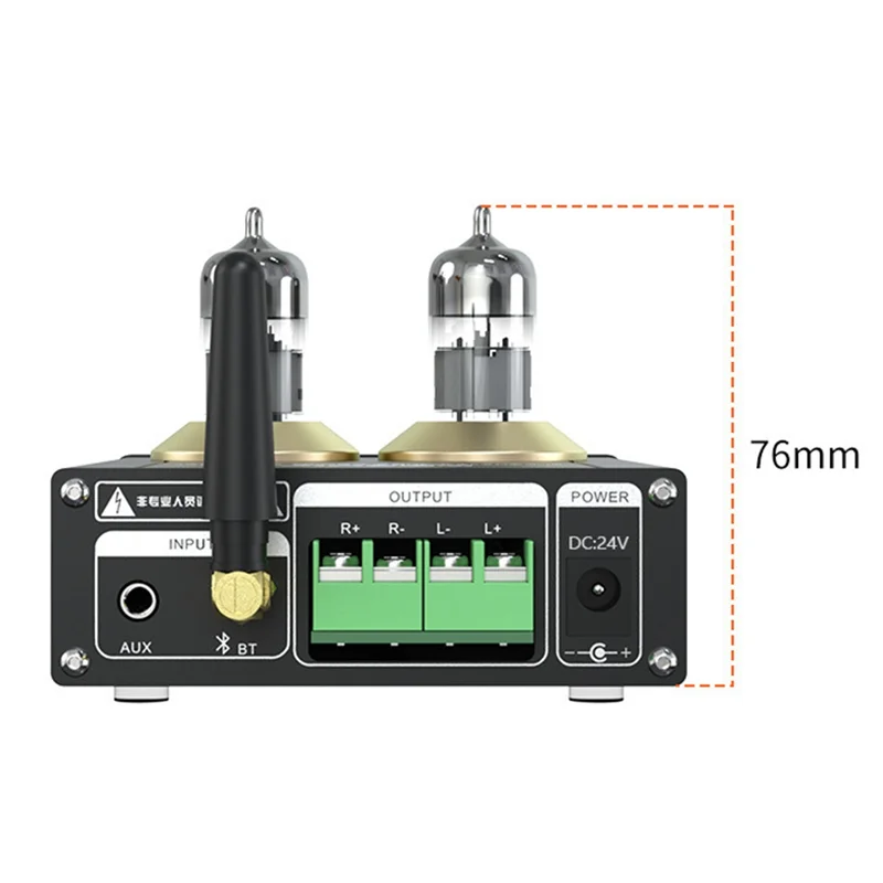 ABSQ-Vakuumröhren-Vorverstärker Stereo-Audio-Vorverstärker Galle Hifi Bluetooth-Vorverstärker 12 V 2 A