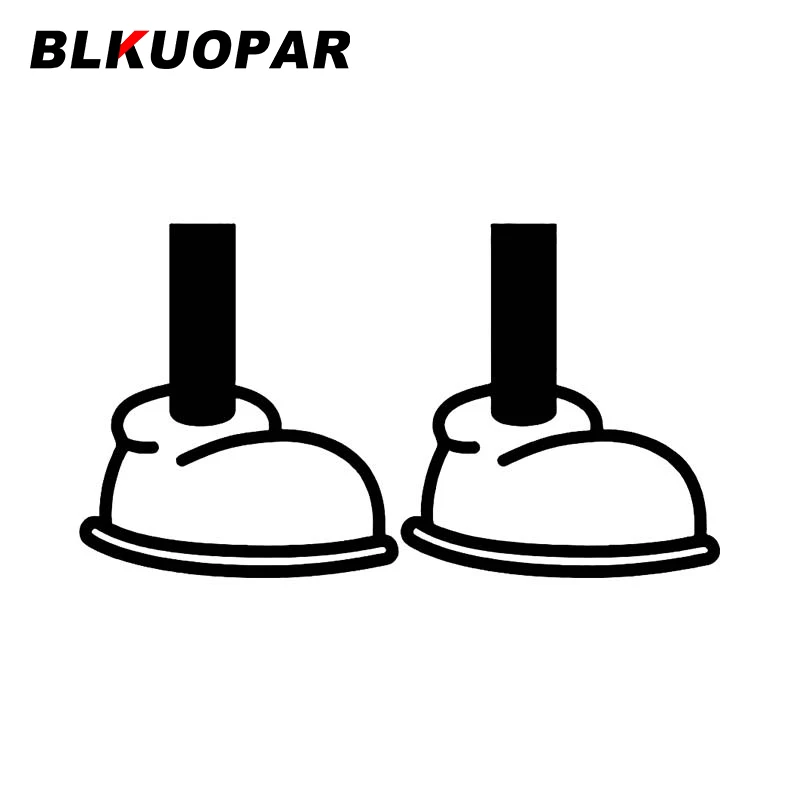 

BLKUOPAR Vintage Cartoon Hands In Gloves And Feet In Shoes Car Sticker Waterproof Decal Sunscreen Windows Decoration Car Good