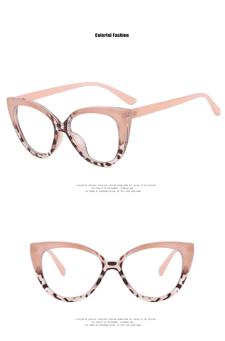 Stylowe okulary kocie oczy w kolorowych oprawkach – korekcyjne dla krótkowzroczności i do czytania 27 S9020be55f0e64f97a319822dde1f67965