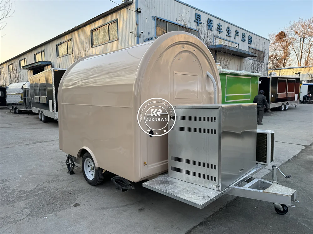Peralatan dapur kustom Restoran seluler Trailer Makanan Cepat Stan makanan ringan Pizza truk makanan Van kereta kopi