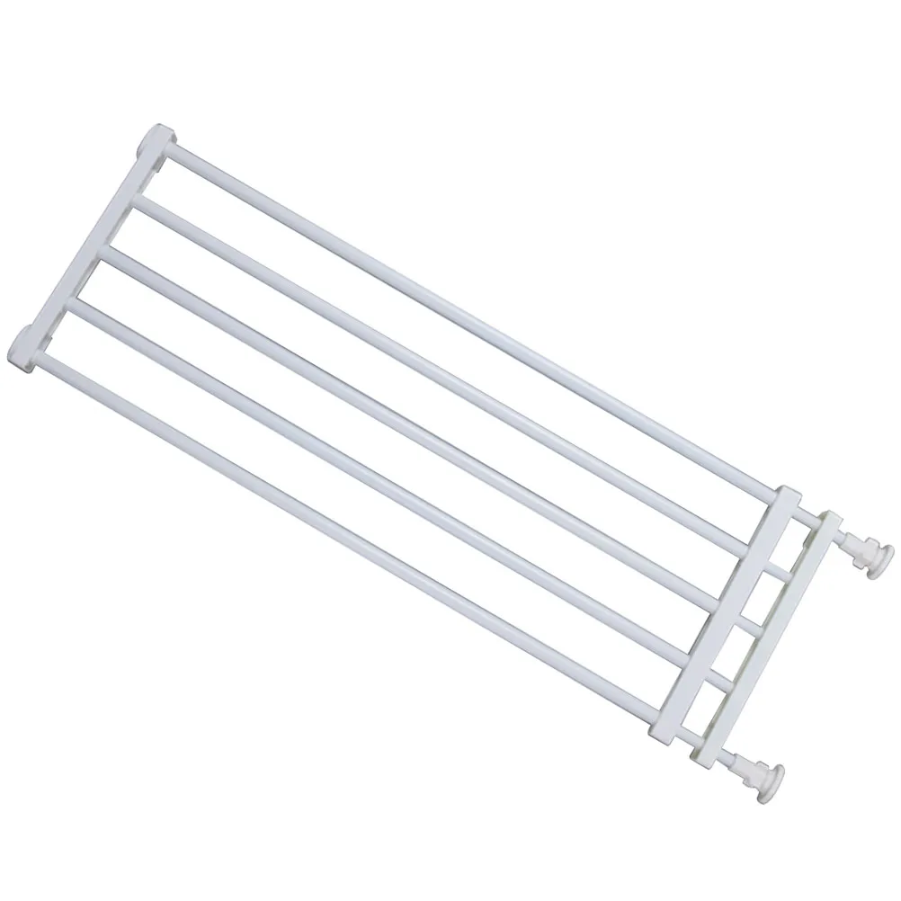 

Pet Fence White Baby Gate 24cm High 47-83cm Wide Portable Dog Gate for Doorways Stairs Indoor Outdoor Extra Wide Kids Safety