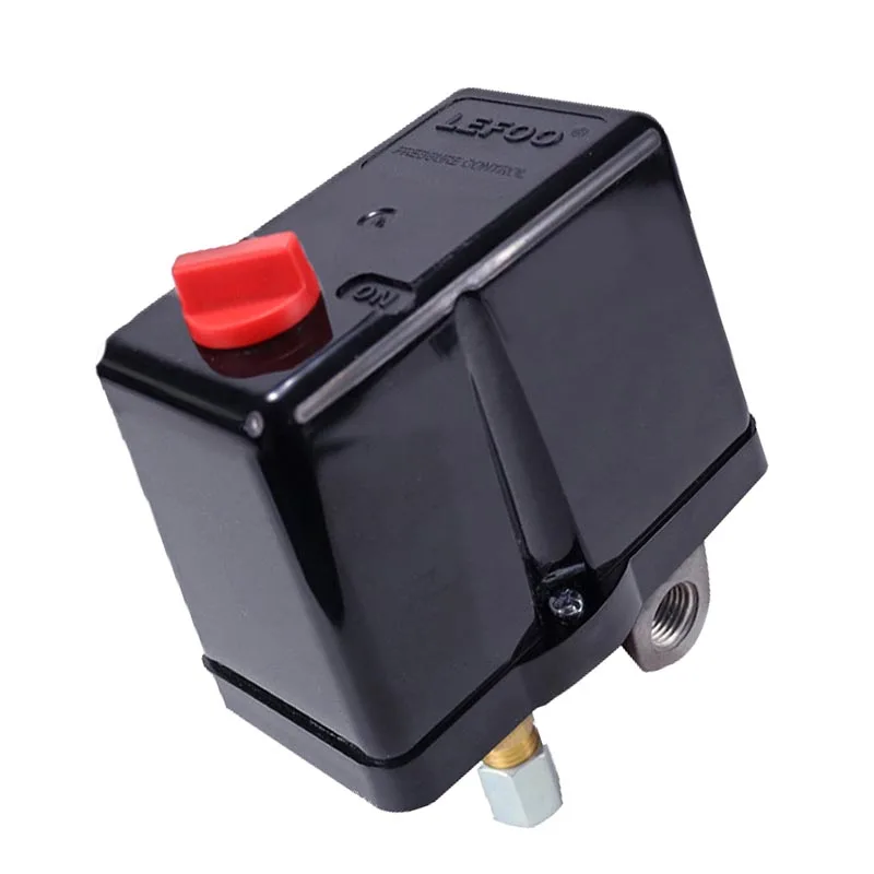 Multi Purpose Pressure Switch 380V 14-180 Psi Air Compressor Manuel Controller 1-4 Port Three Phare Switches for Water Pump LF18