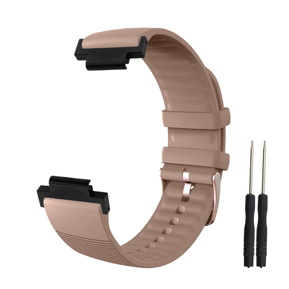 

Watch Band For Garmin Watch 235 Metal Buckle Quick Release Breathable Durable Silicone Replacement Smart Watch Strap Men Women