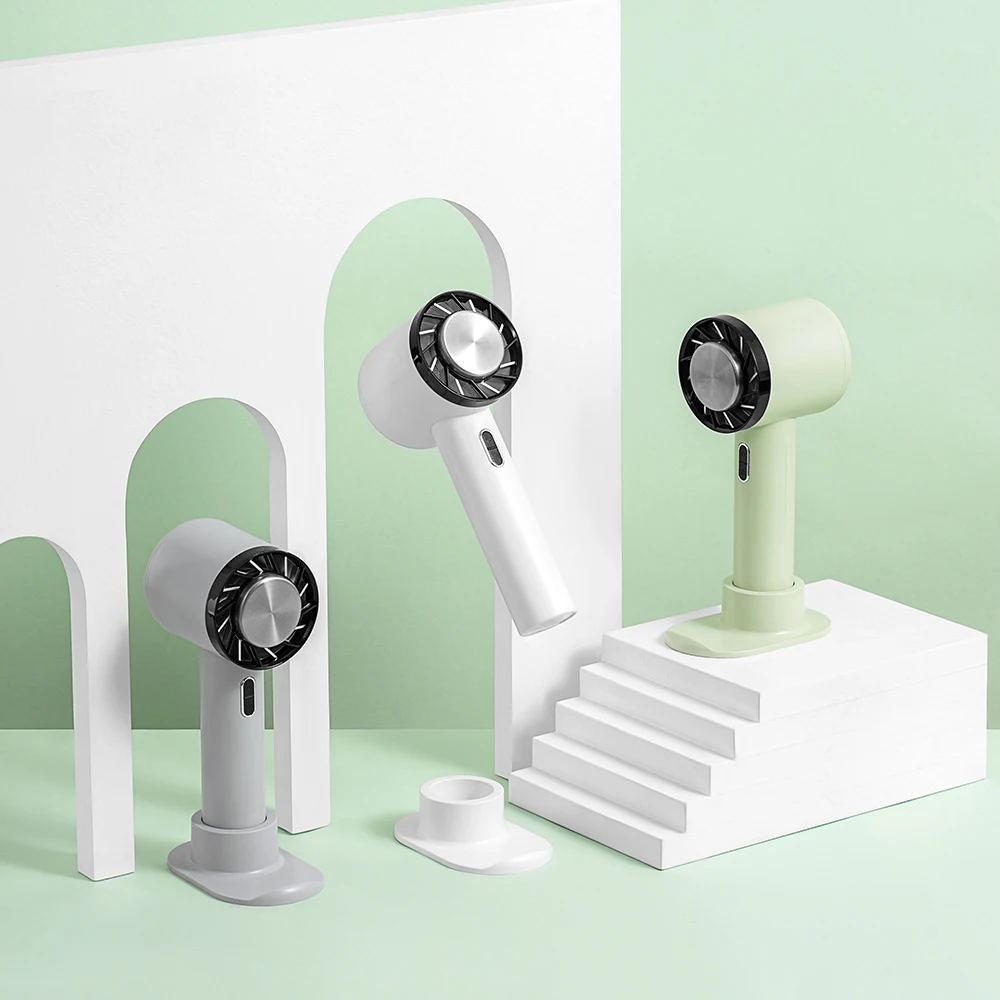 Mini ventilateur électrique 2 en 1 sans lame avec support pour téléphone, semi-conducteur, portable, refroidissement par air, compresse froide, pratique, nouveau, 2022