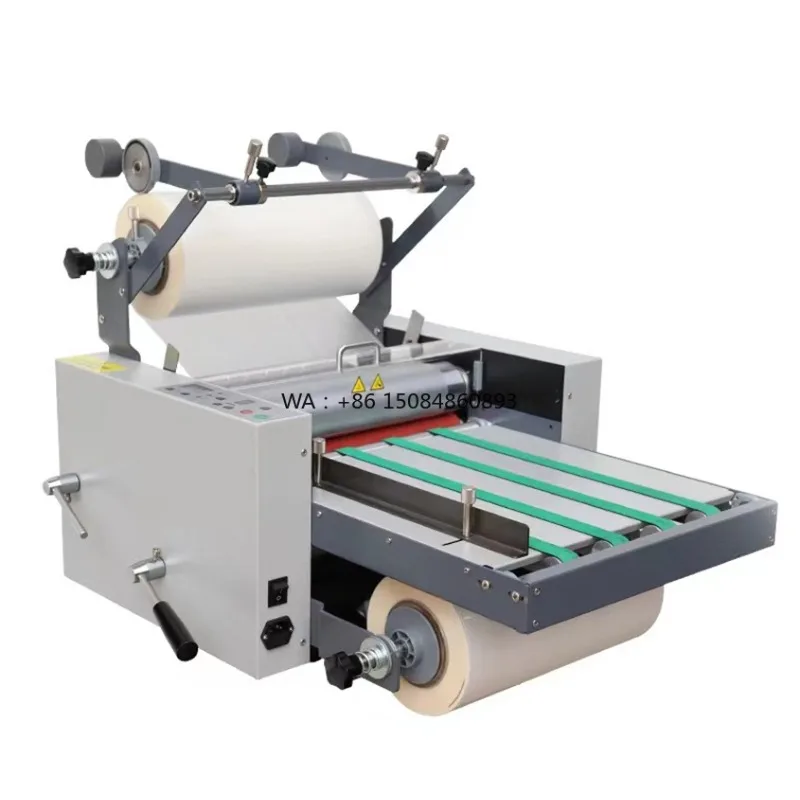 

Cheap High Quality Auto Cutting Laminating Machine Desktop Photo Poster Laminator For Advertising Small Shop Daily Use