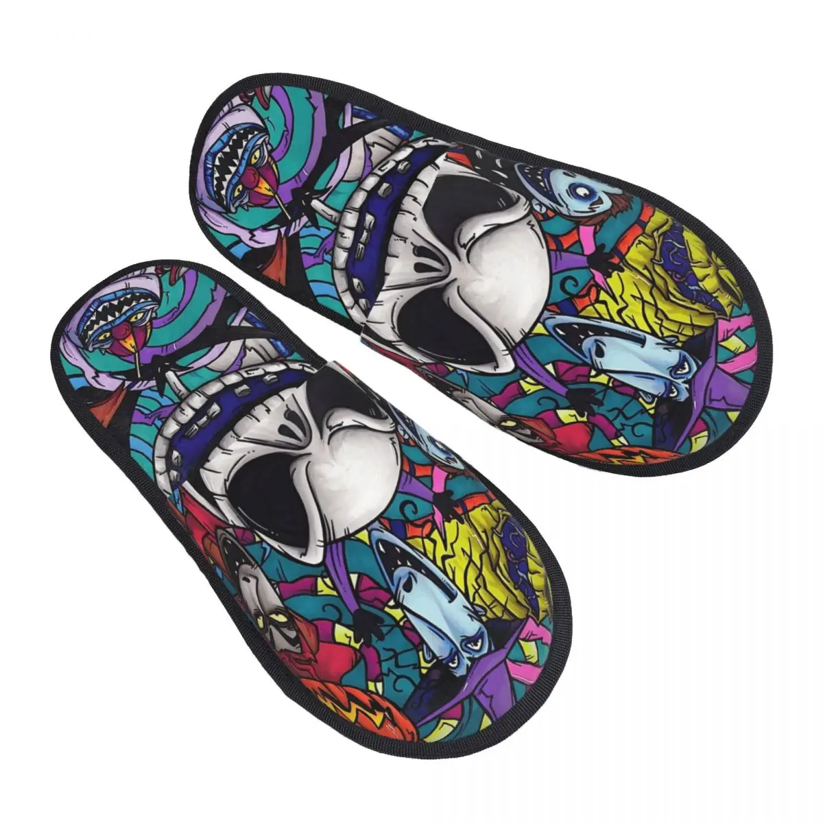 

Женские тапочки из пены с эффектом памяти Джека Скеллингтона на заказ, мягкие и теплые тапочки «Король тыквы» на Хэллоуин, тапочки для городской дома