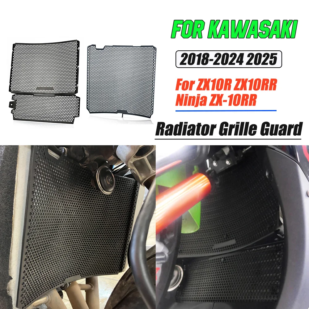 

Motocycle Radiator Grille Cover Water Tank Guard Protection FOR Kawasaki ZX10R ZX10RR Ninja ZX-10RR 2018 - 2022 2023 2024 2025