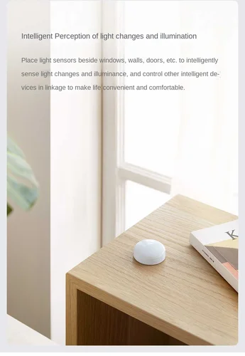 Imagen 2 del producto Aqara sensor de luz T1 Zigbee 3,0 sensor de brillo cambio de luz de inducción inteligente controlado por Aqara home homekit LM-GZCGQ11LM