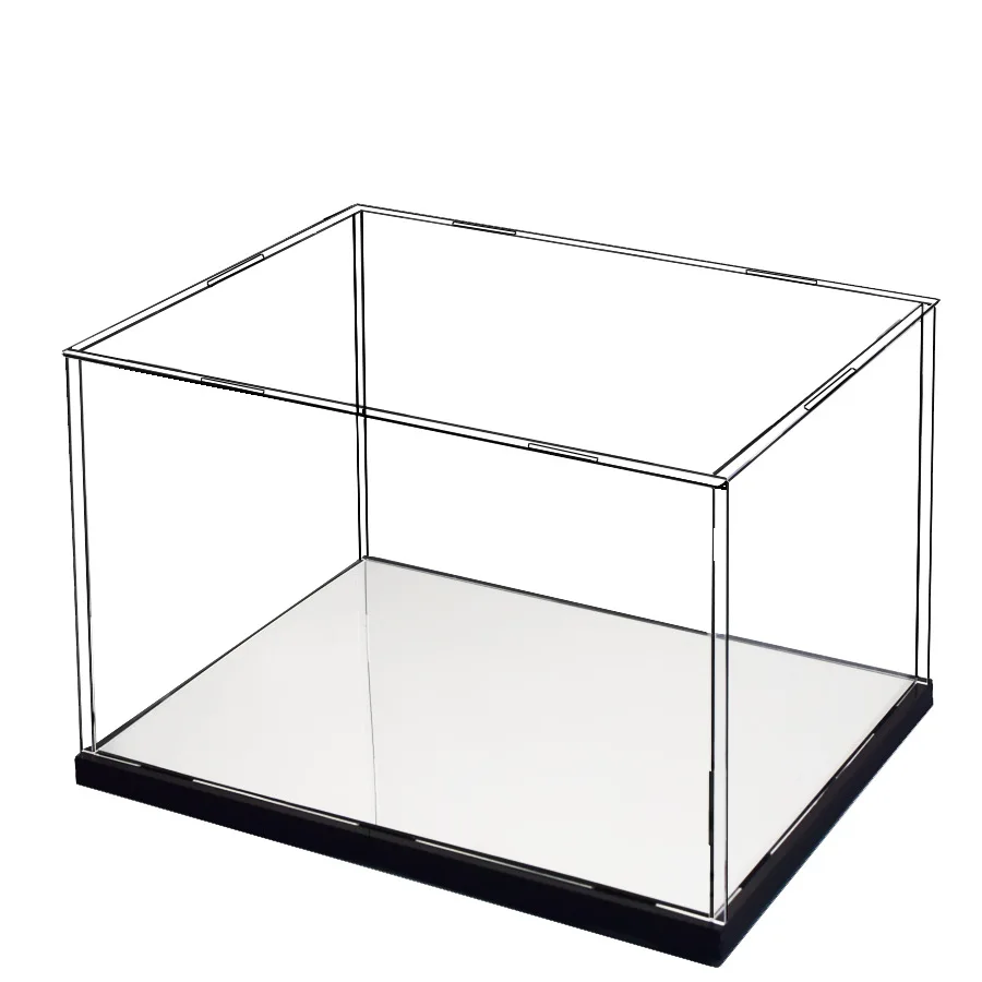 

Acrylic Display Box Assembly Storage Dustproof Mirror Bottom Transparent Hand-Made Car Model Box Display Cabinet Collection
