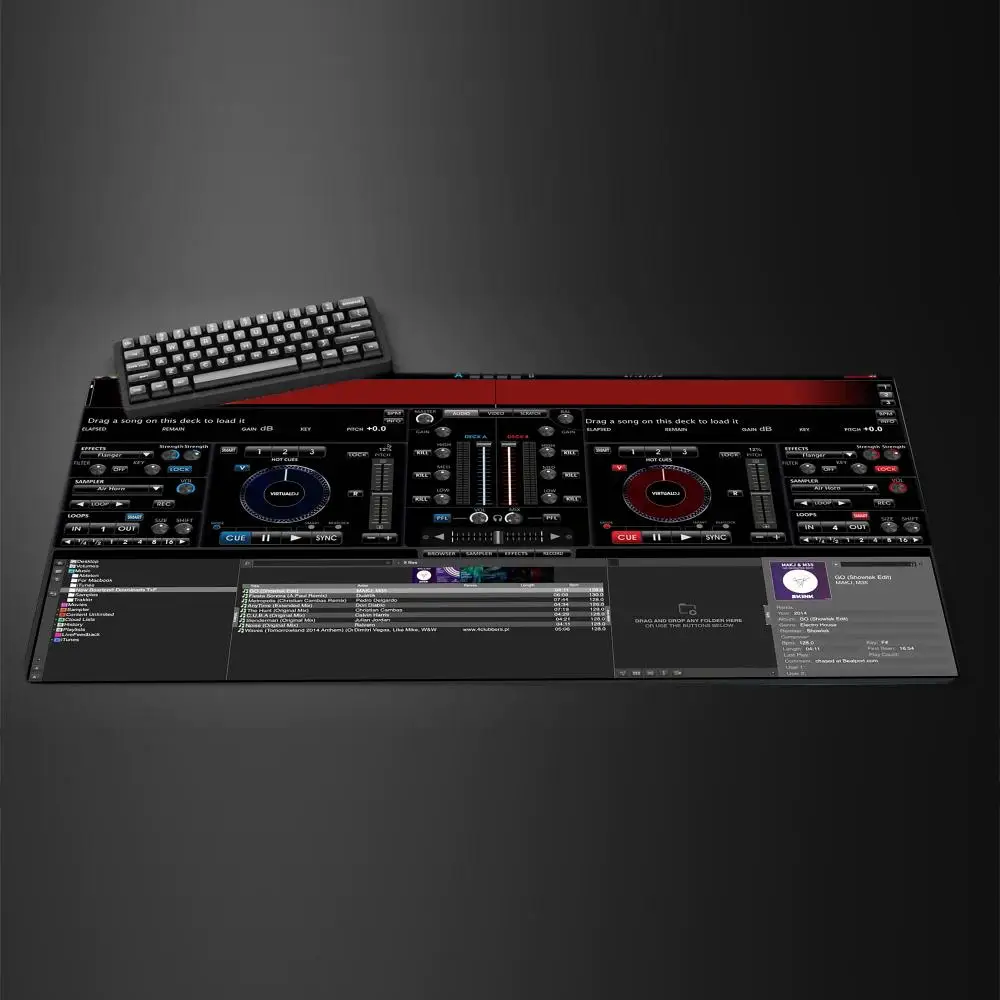 DJ controller Mouse Pad 900x400MM Large Gaming Mousepad Keyboard Gamer Rubber Anti-wrinkle Anti-Slip Bottom Desk Mat