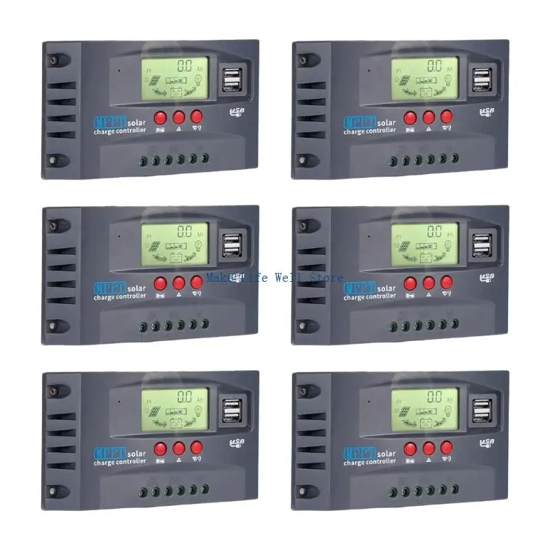  Upgrades MPPT Charging Solar Controllers 30amp 100A Strong ABS Wide Current Ranges