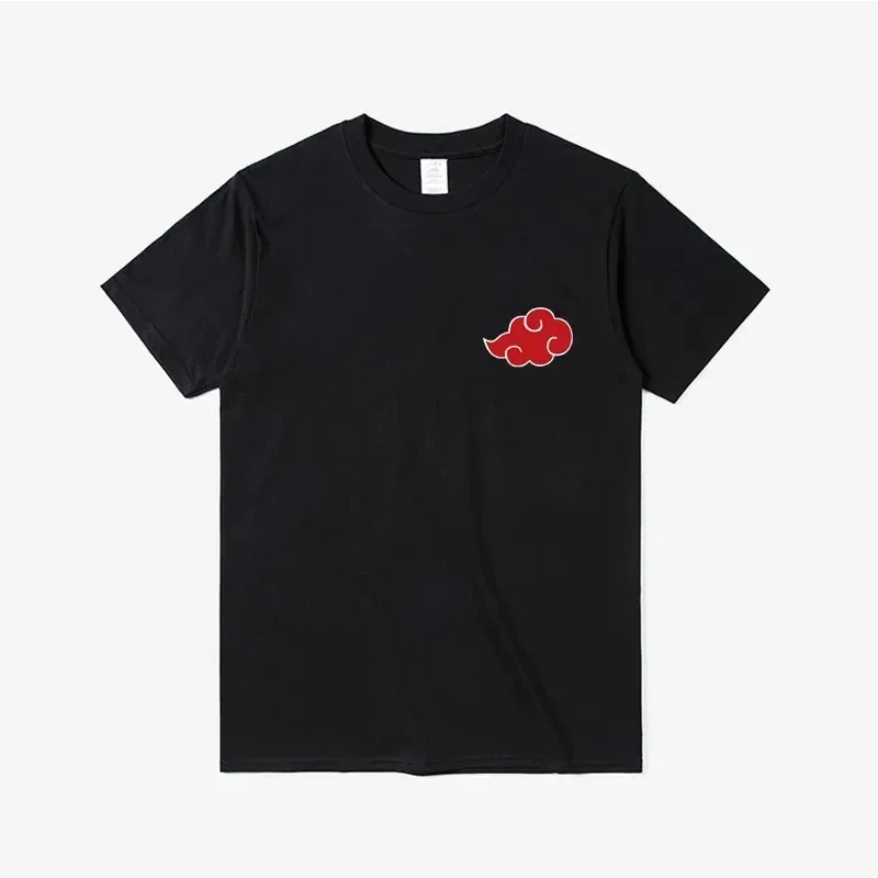 Giappone Anime Akatsuki Cloud simboli stampa T-shirt da uomo Streetwear magliette a maniche corte 2021 uomo donna T-shirt oversize Sporty