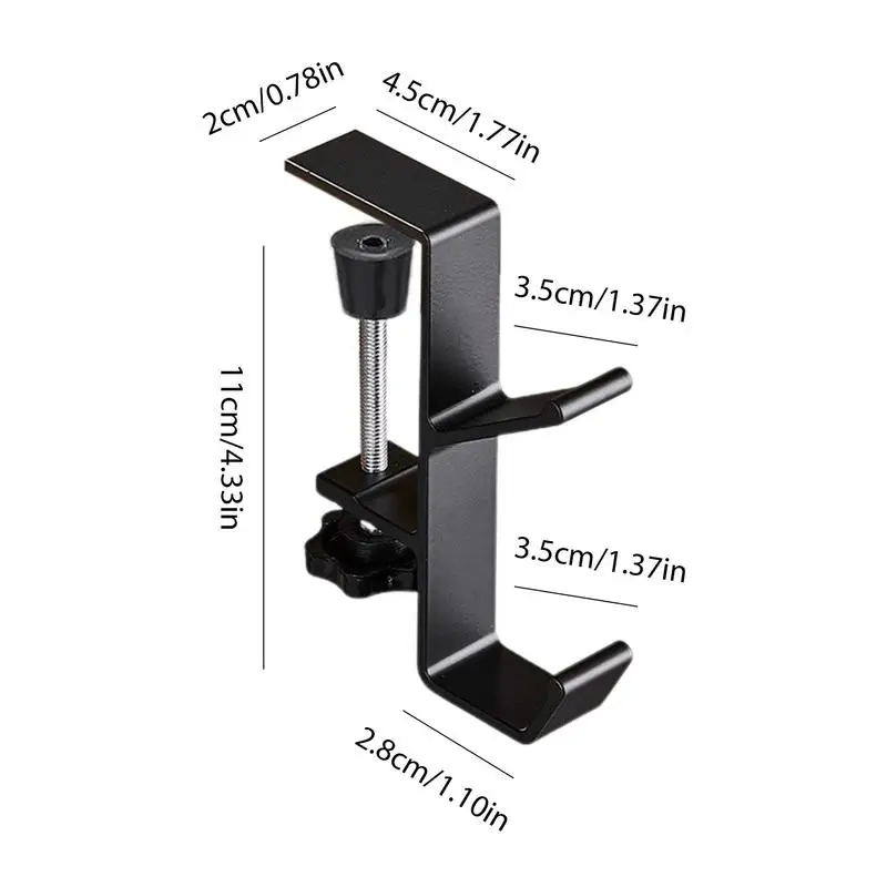 حامل سماعة رأس للألعاب من سبائك الألومنيوم ، دعم سماعة الأذن لسماعات الرأس ، تحت حامل سماعة الرأس المكتبية للكمبيوتر