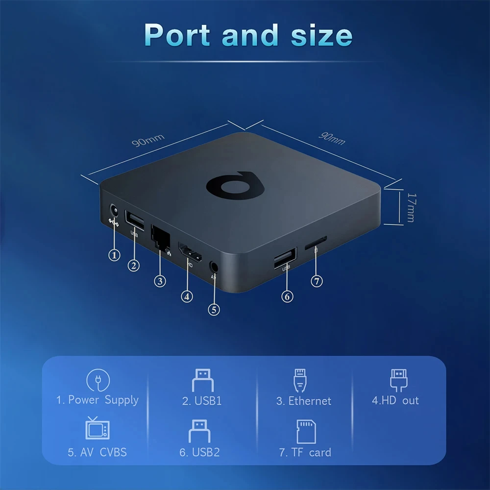 Android14 TV Box 8GB 32GB 64GB 128GB Allwinner H313 Dual Wifi 5G Smart TV Box Android 14 Google Voice Very Fast Media Player Q1