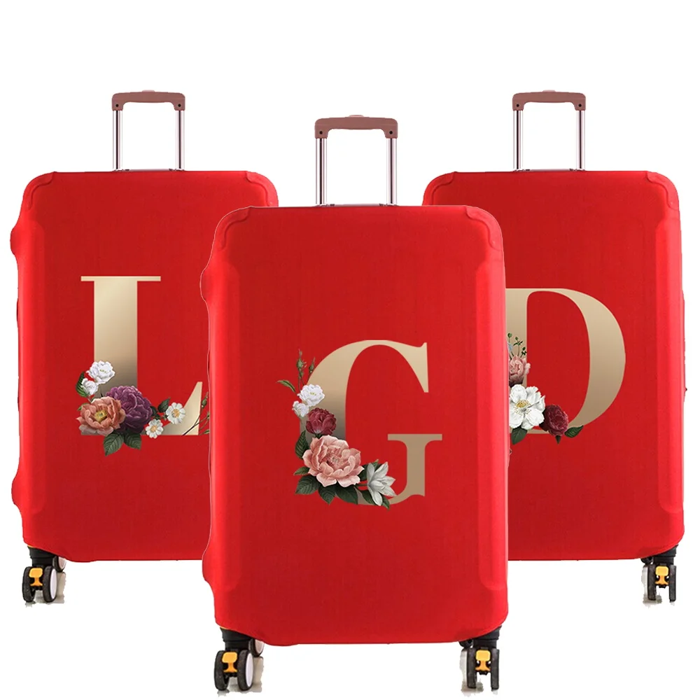 Travel Suitcase Dust Luggage Protective Elastic Luggage Cover for 18-28 Inch Trolley Case Gold  Series Travel Accessories