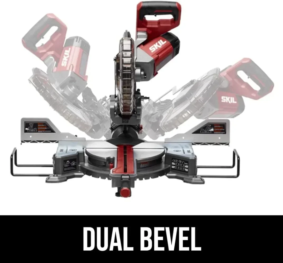 Fast Shipping.Skil 10" Dual Bevel Sliding Compound Miter Saw - MS6305-00 outdoor furniture for balcony image 3