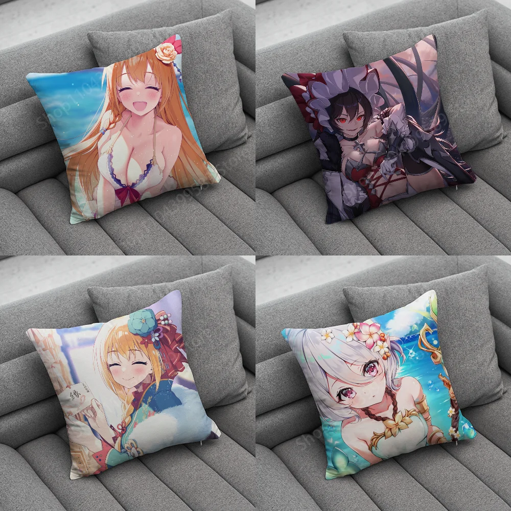 

Princess Connect ReDive Pillow Case Soft Cushion Cases for Farmhouse Sofa Decor Home Decorations and Protector