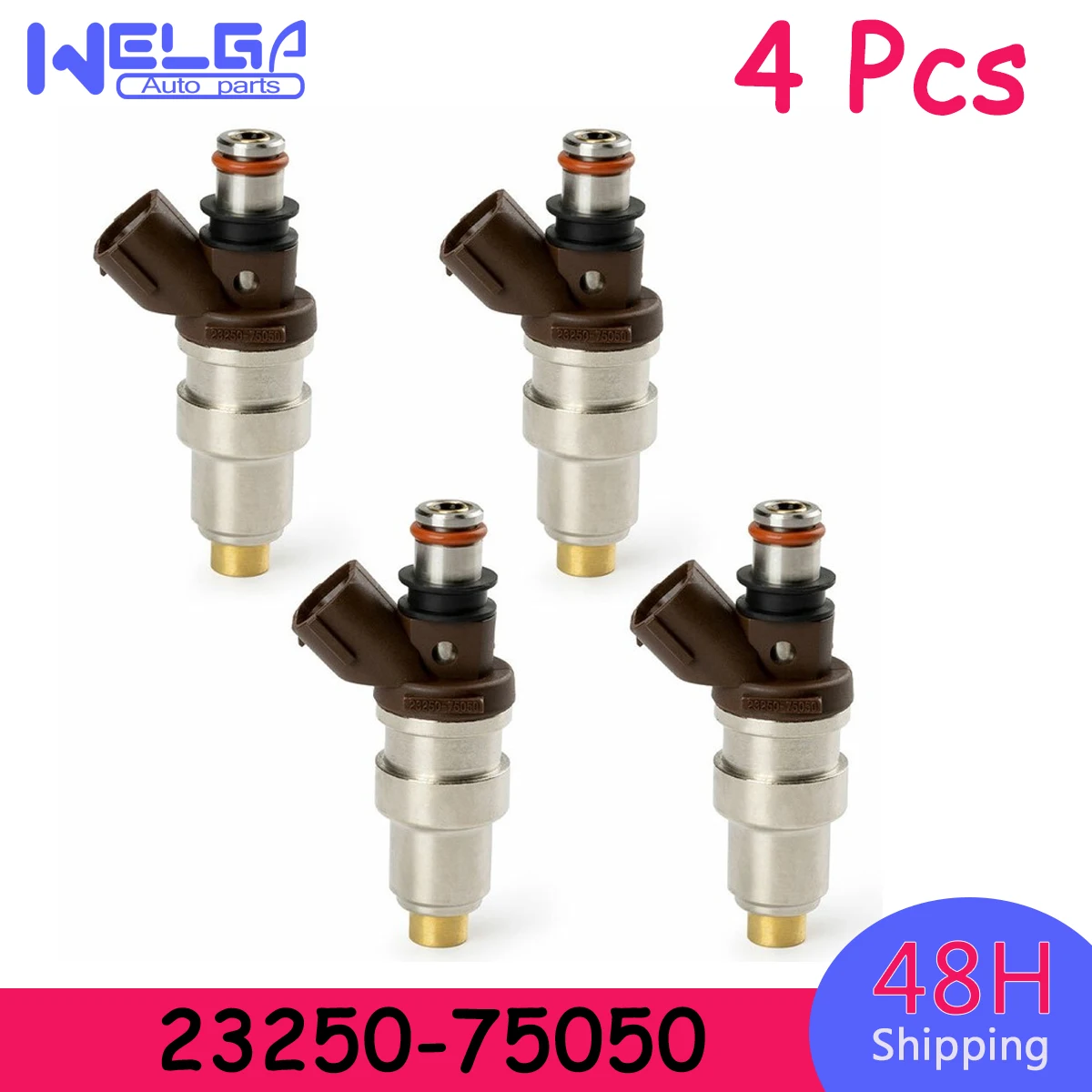 

Car Accessories 4X Fuel Injectors 23250-75050 For TOYOTA 4RUNNER 1996 1997 1998 1999 2000 T100 19961998 TACOMA 1995-1999 2.7L L4