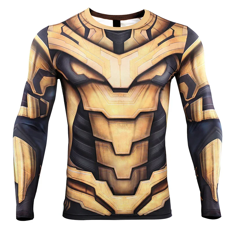 Halloween Cosplay Superhero 3D Printed T-Shirt Fall Hot Sale Fashion Long Sleeve Tops Fashion Party Dress Up Exclusive Clothing