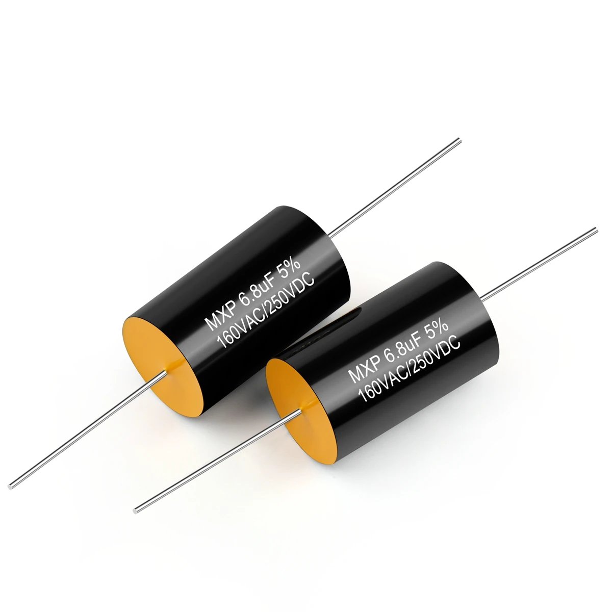 2 pces capacitor de áudio mxp audiófilo divisor de freqüência dividido 250v/400v 0.22uf 0.68uf 1.5uf 2.2uf 4.7uf 6.8uf 10uf 18uf 22uf