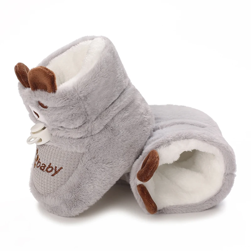 0-18M Winter Baby Jungen Mädchen Warme Baumwollschuhe Weiche Sohle Bequeme Freizeitschuhe zum Gehen – Detail 14