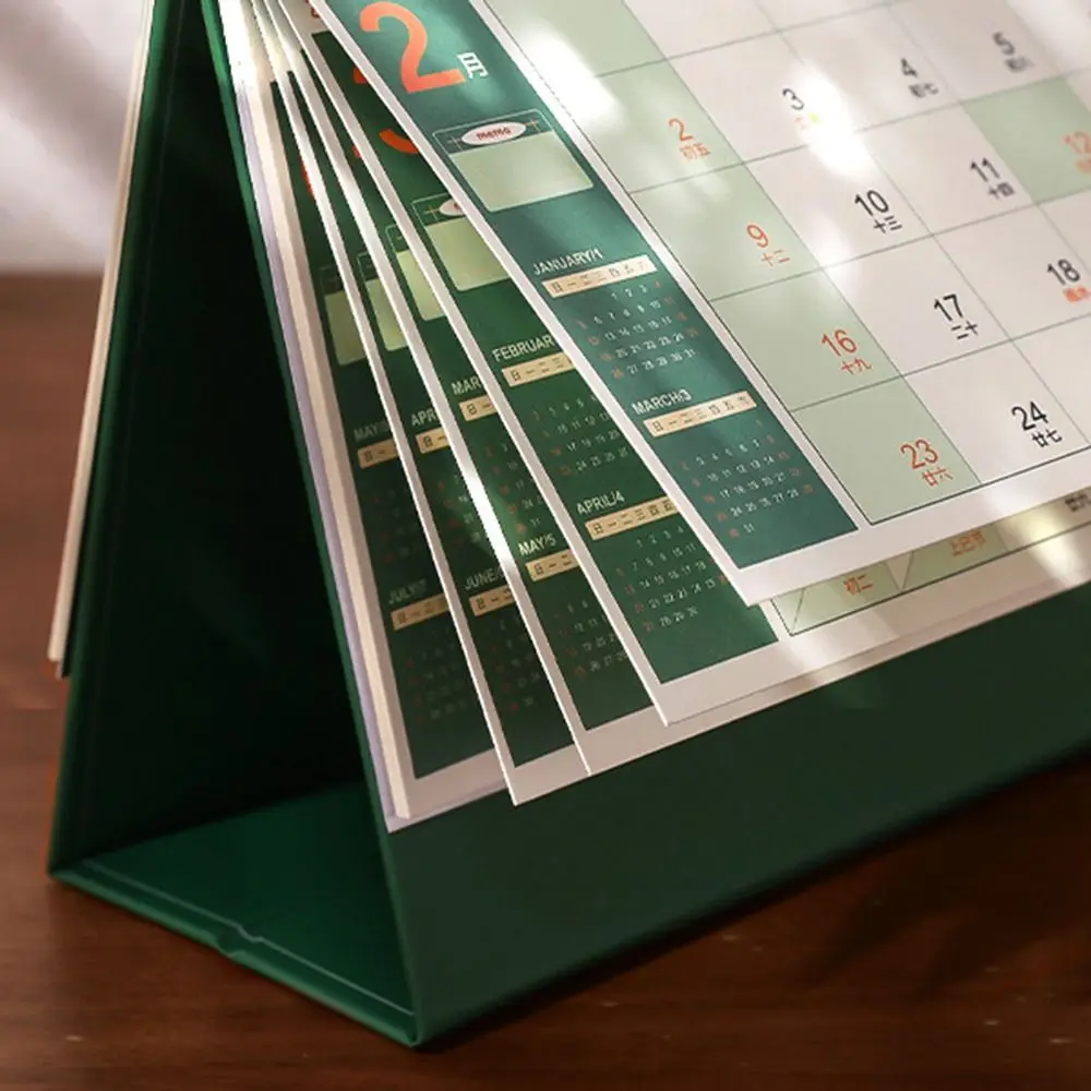 

Creative 2024-2025 Calendar 2025 Portable Desktop Calendar Daily Schedule Yearly Agenda Time Manegement Organizers Gifts