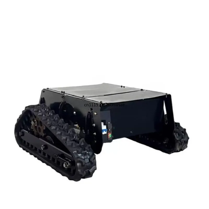 Small remote control crawler chassis assembly Agricultural construction site machinery Creeper double motor transport Orchard