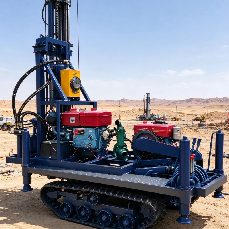 Water Well Drilling Rig Mini Electric 120M Household Borehole Drilling Machine For Shallow Domestic Water Well