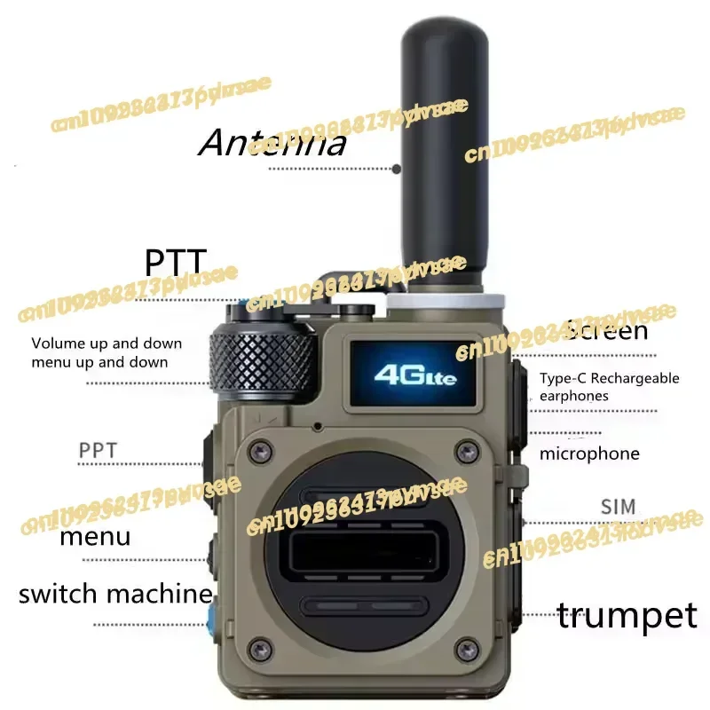 20254G LTE IP Network POC Radio 200KM-5000KM Long Ran Global GSM Handheld DMR Walkie Talkie Real PTT SIM Card World Internet Use view 6
