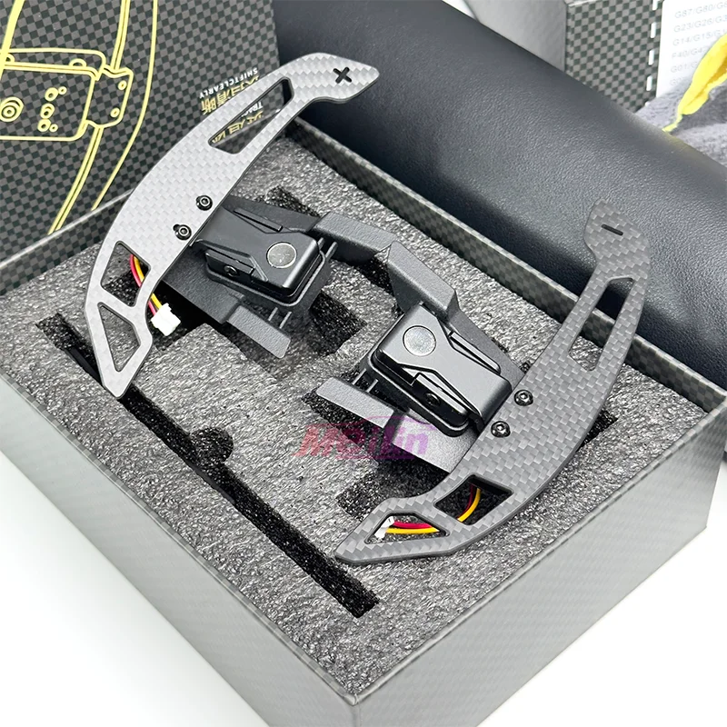 For Volkswagen Golf 7 Golf 8 GTI 7.5 R steering wheel shift paddles extension customized car matte carbon fiber magnetic paddles