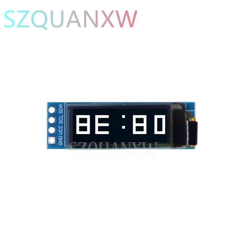 1pcs 0.91 inch OLED module 0.91" white blue OLED 128X32 OLED LCD LED Display Module 0.91" IIC Communicate