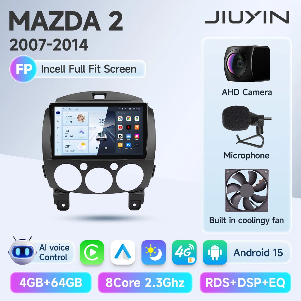 マツダ2 2007-2014用カーグPSマルチメディアプレーヤー