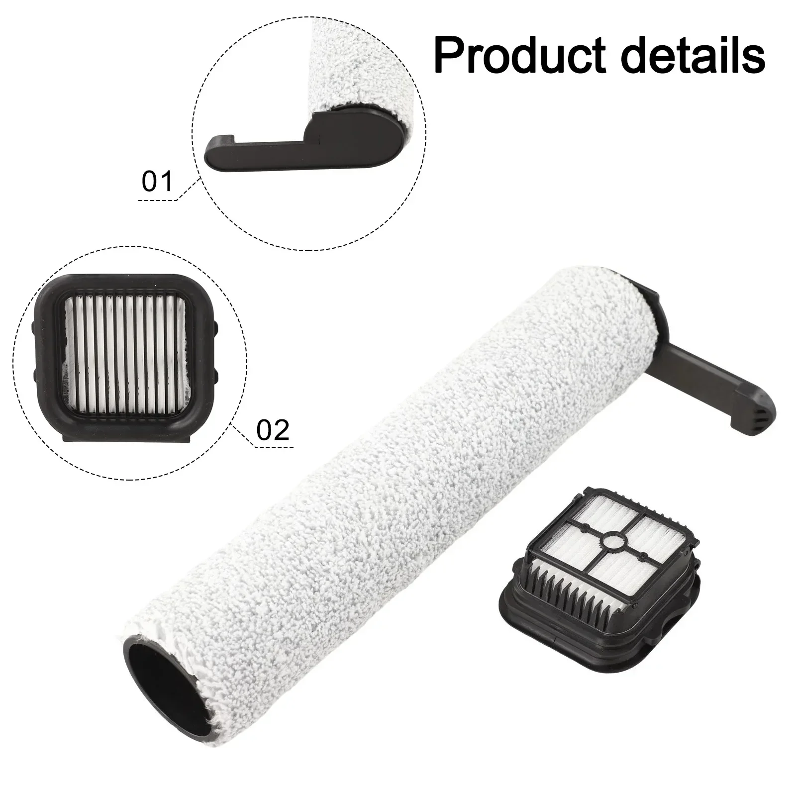 

Запасная часть, фильтр с роликовой щеткой, предназначенный для JONR ED12 Pro Max, беспроводной пылесос для влажной и сухой уборки, бытовые запасные части