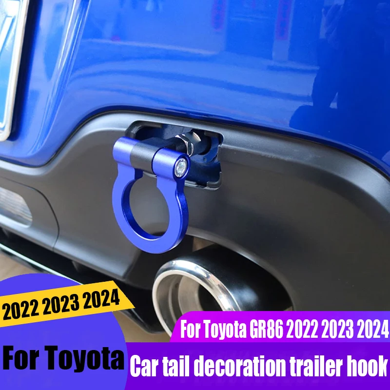 

Для Toyota GR86 2022 2023 2024, крючок для хвостового прицепа автомобиля, украшение из алюминиевого сплава, материал для наружного украшения автомобиля, товары