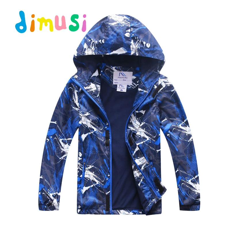 Autumn Winter Children's Mountain Ski Warm Clothes Casual Kids Outwear Climbing Waterproof Hooded Coats Boy Windproof Jacket 12Y