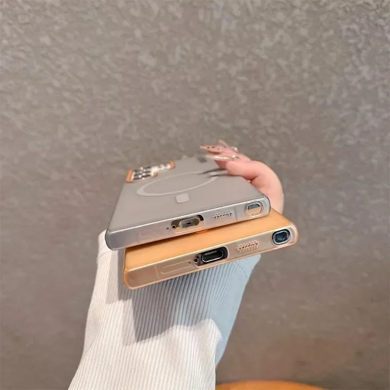 Matte Magsafe Dual-tone Shell Magnetic Hard PC ultra-thin Protective Armor case for Samsung Galaxy S25 Ultra S23 S22 S24U