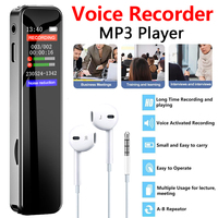 Mini Digital Voice Recorder Portable Professional Voice Activated Audio Recording DSP Noise Reduction MP3 Player Mini Dictaphone