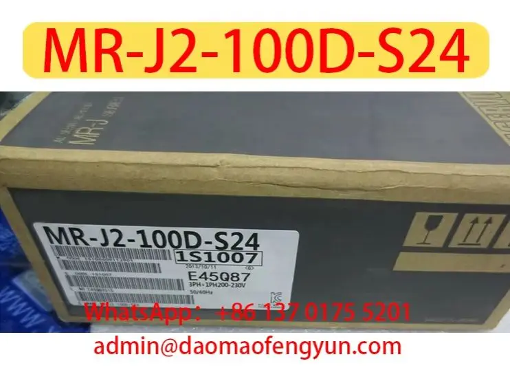 Original Genuine MR-J2-100D-S24 Brand New Servo Drive，MR J2 100D S24，Fast shipping
